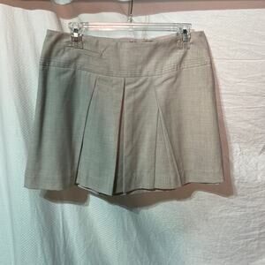 BCBGeneration 8 taupe drop waist inset pleat mini skirt nwt perfect vintage 90’s